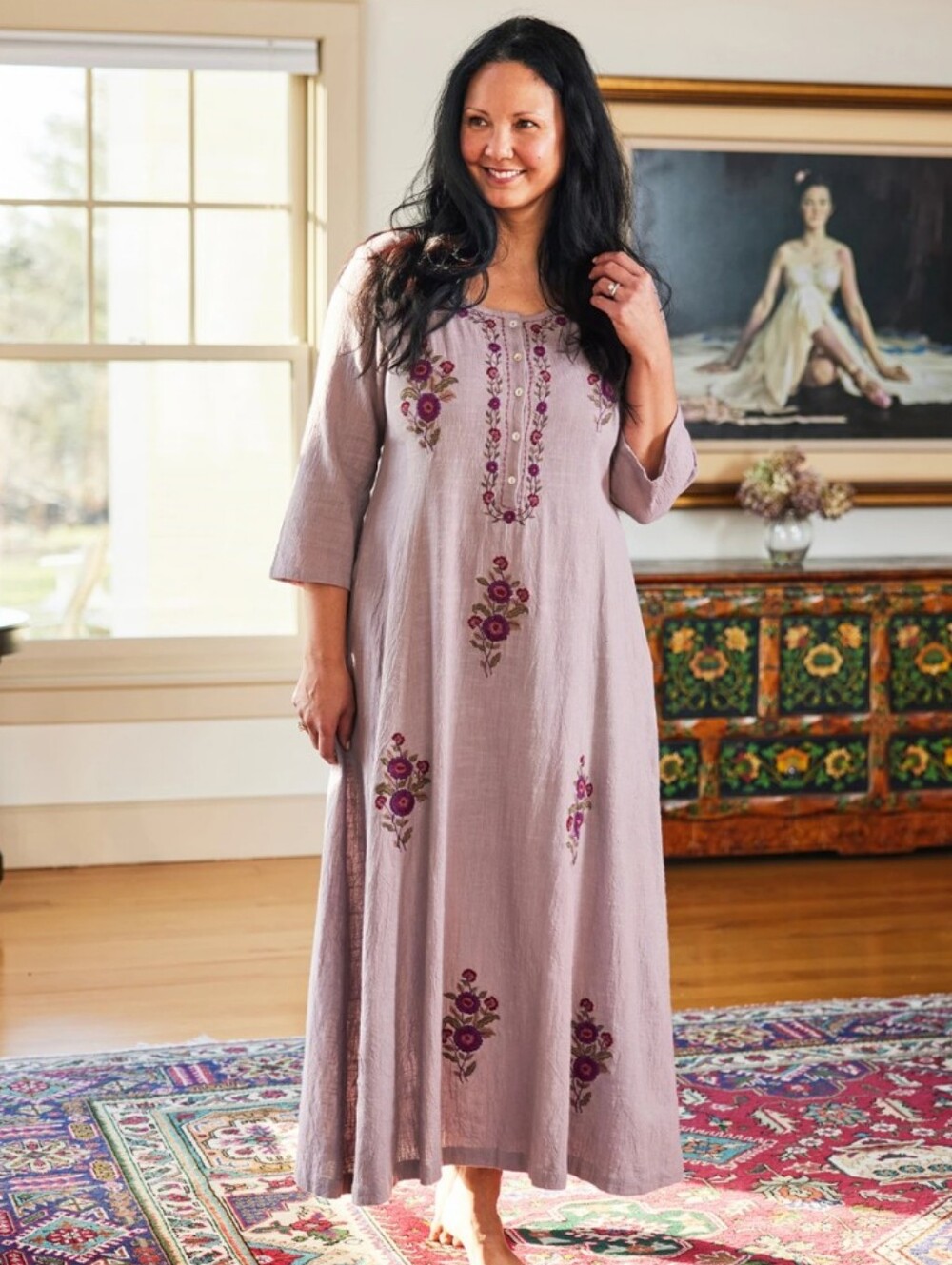 April Cornell Kerala Caftan Maxi Dress